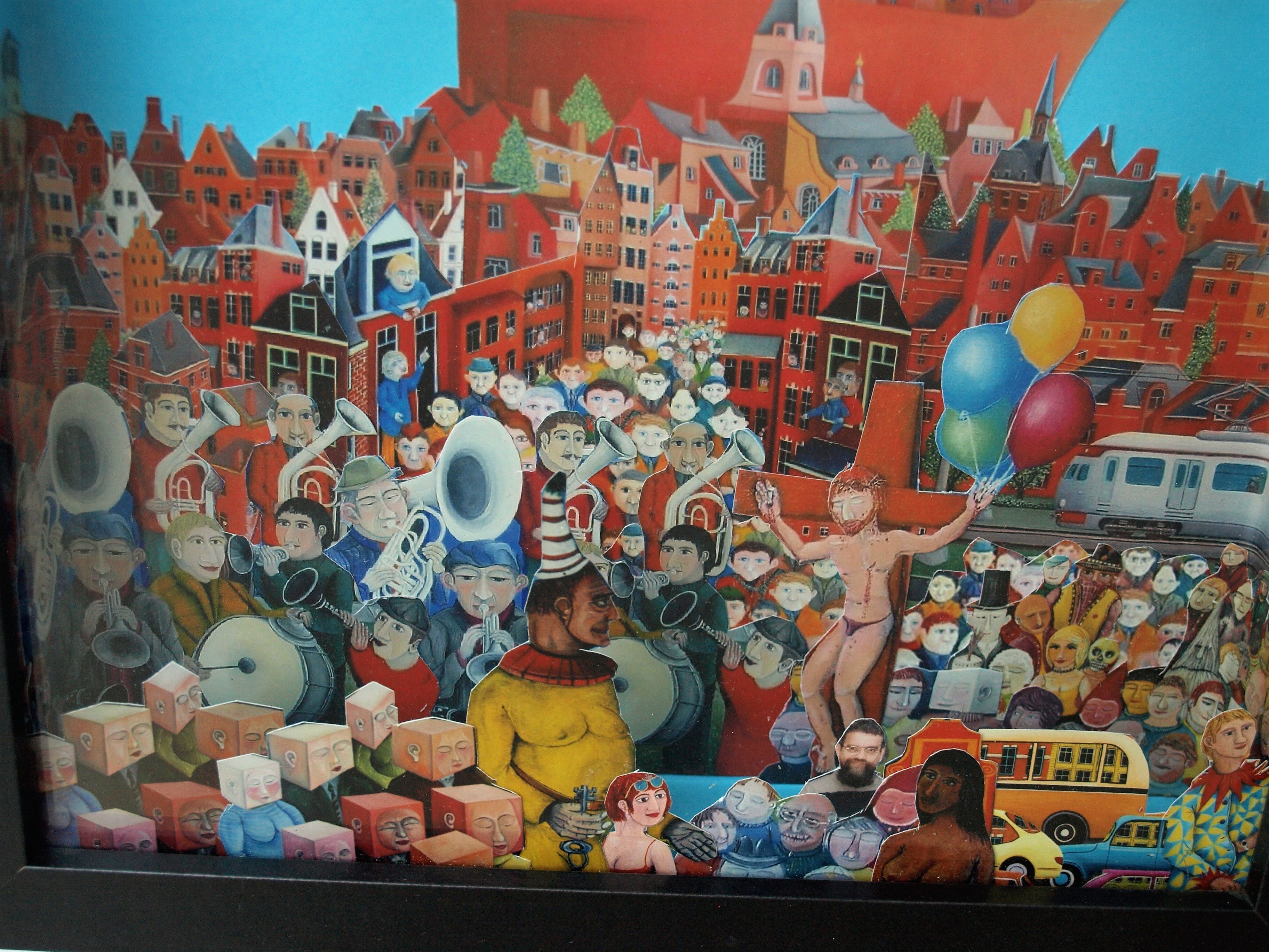 Peer Mijland - Collage met zelfportret – ca 1999  kopen? Bied vanaf 90!