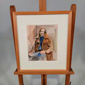 Hein Stork - Aquarel, Portret. verkocht voor € 35!