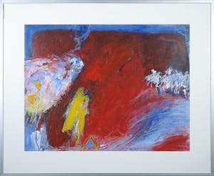 Franscz Witte - Olieverf op papier, De Jacht - ingelijst kopen? Bied vanaf 1!