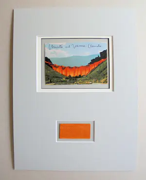 Christo - Project " Valley Curtain " 1970/72 - inc. original stofmonster - handgesigneerd kopen? Bied vanaf 129!