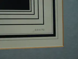 Robert Hallatu - Ingelijste inkttekening , ‘Kringloop…’ – 1978 – Lijst, 49 x 64 cm. kopen? Bied vanaf 250!