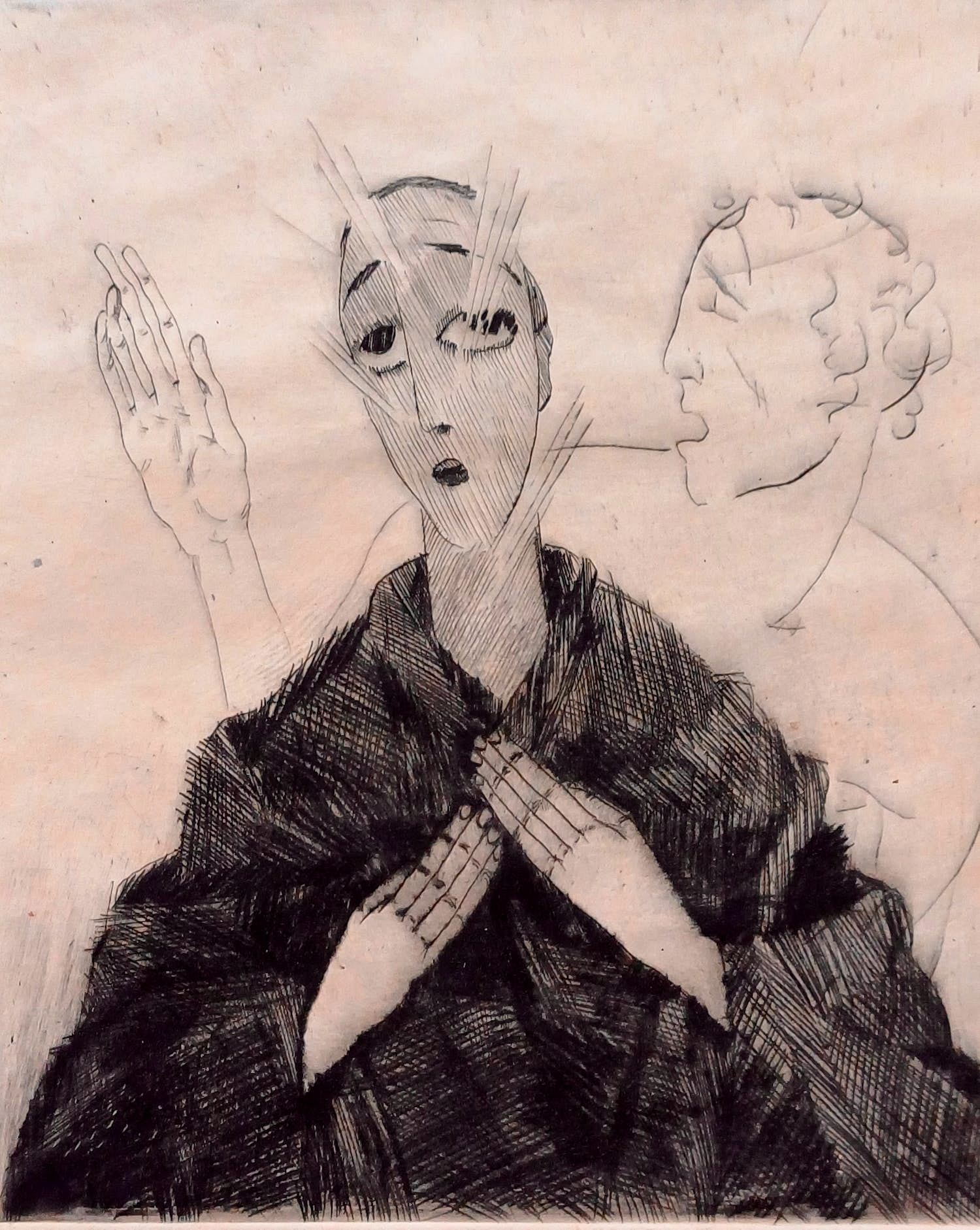 Dietz Edzard - Ets: figuur - 1920 kopen? Bied vanaf 49!