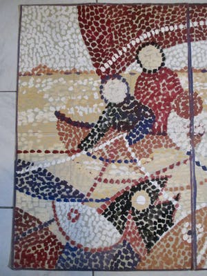 Jan Bernard Meinen - Schilderij op papier Vissersboot kopen? Bied vanaf 75!