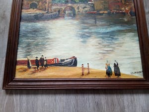 Niet of onleesbaar gesigneerd - Historisch oud stukje Delft. Schiedamsepoort. kopen? Bied vanaf 1!