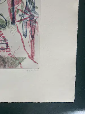 Ursula Schultze-Bluhm - Schwellkopf, Farbradierung, signiert, nummeriert, datiert kopen? Bied vanaf 80!