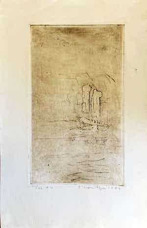 Jan Montyn - 2 bijzondere kleuren etsen verkocht voor € 140!