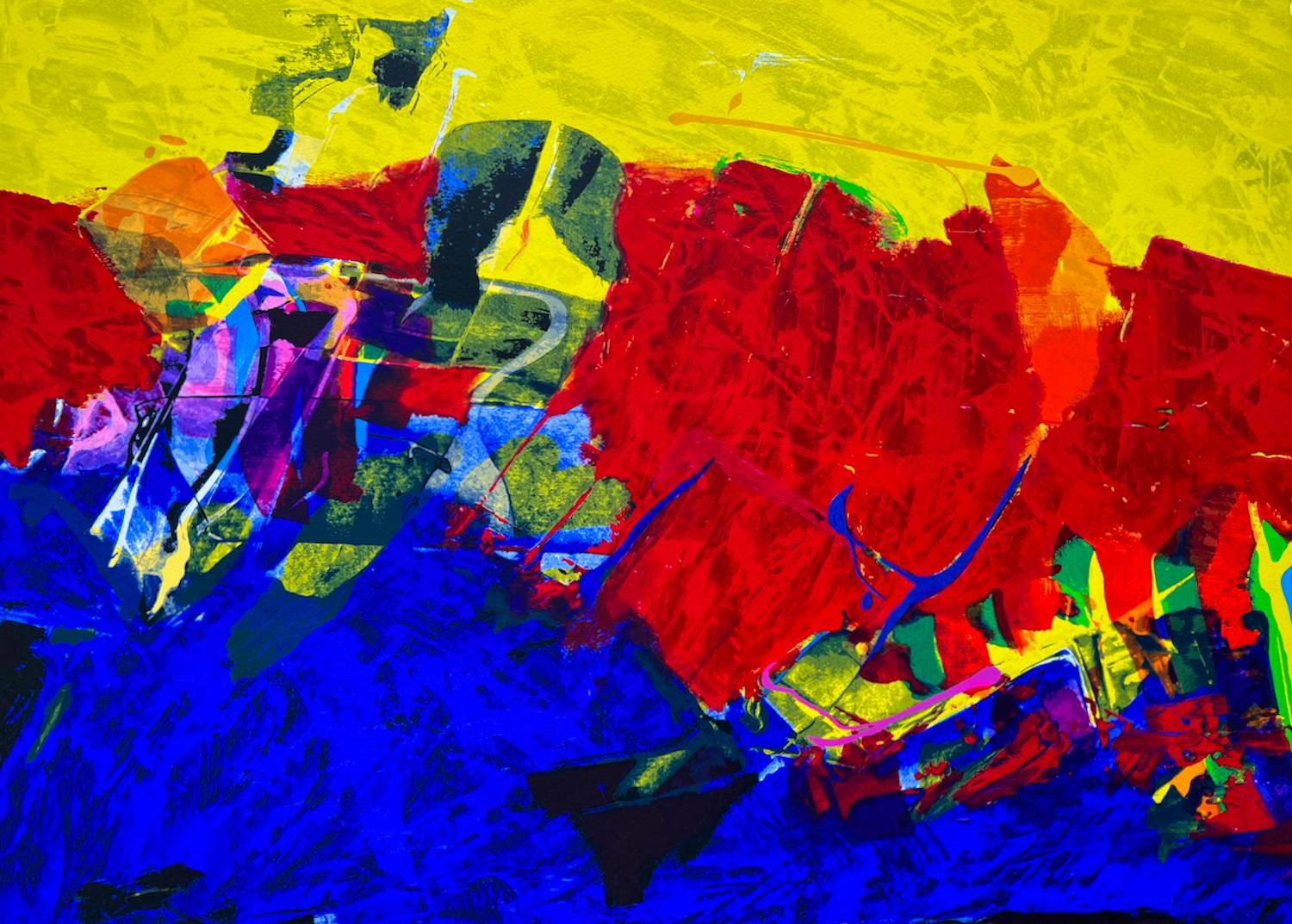 Frank Lejeune - handgesigneerde zeefdruk | 'zonder titel' | 1993 kopen? Bied vanaf 10!