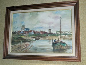 Martinus Leonardus Middelhoek - Aquarel - Landschap kopen? Bied vanaf 120!