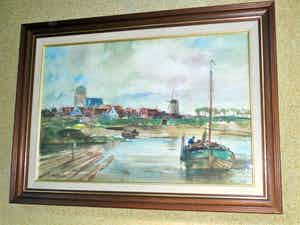 Martinus Leonardus Middelhoek - Aquarel - Landschap verkocht voor € 120!