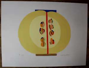 Arnold van Griensven - Zeefdruk: Japanese composition - 1989 kopen? Bied vanaf 59!