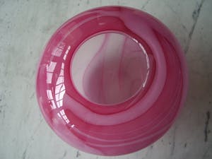 Royal Leerdam - Ondra Novotny, unica , zwaar uitgevoerde roze design-vaas kopen? Bied vanaf 10!