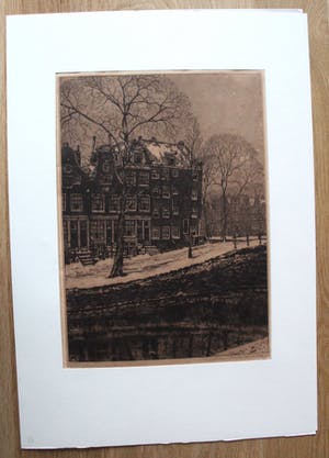 Cornelis Brandenburg - Ets: Amsterdam - 1913 kopen? Bied vanaf 75!