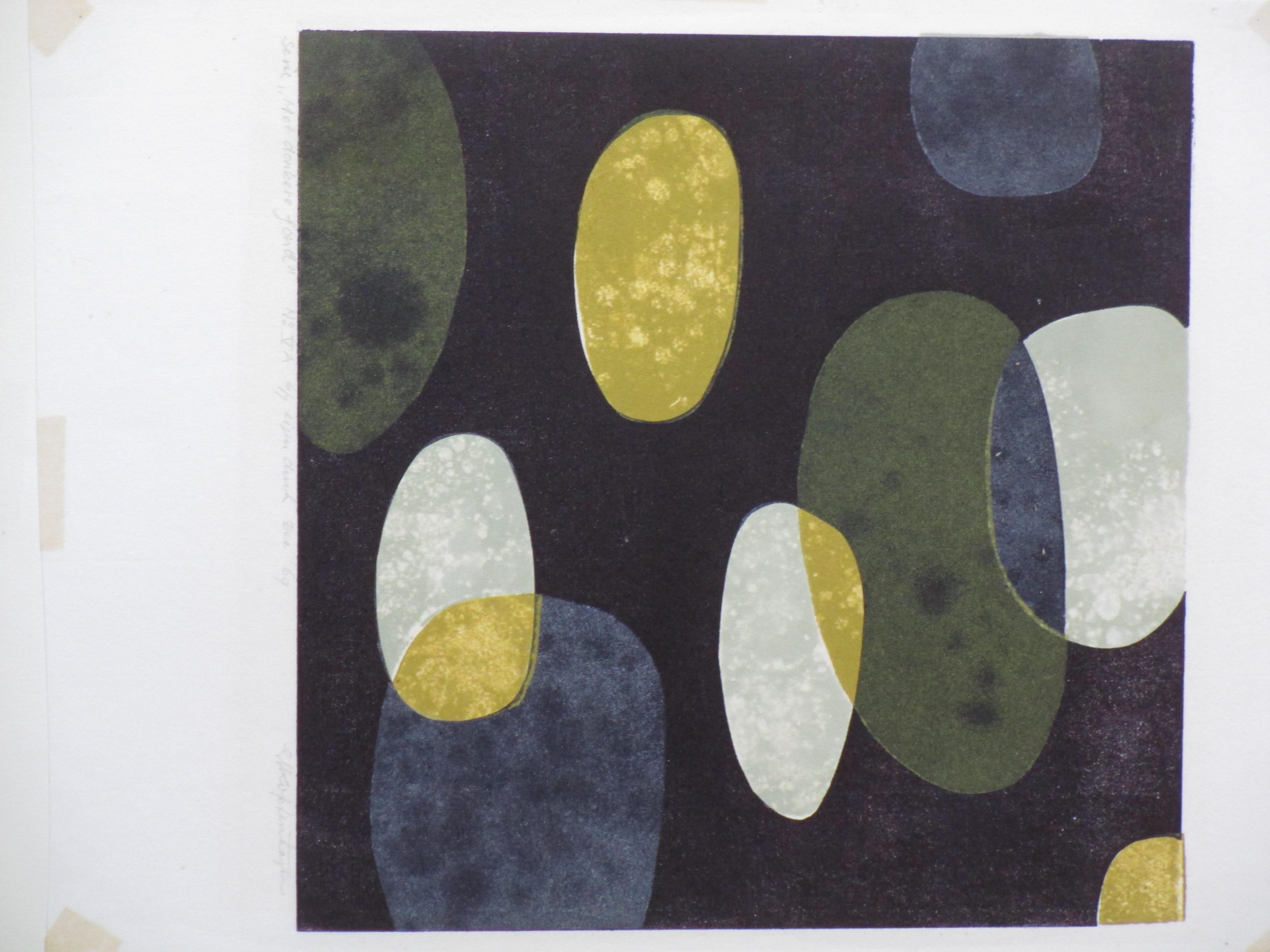 Gijsbert Jan van Koppenhagen - Ruimtelijke Compositie - Kleurenhoutsnede kopen? Bied vanaf 60!