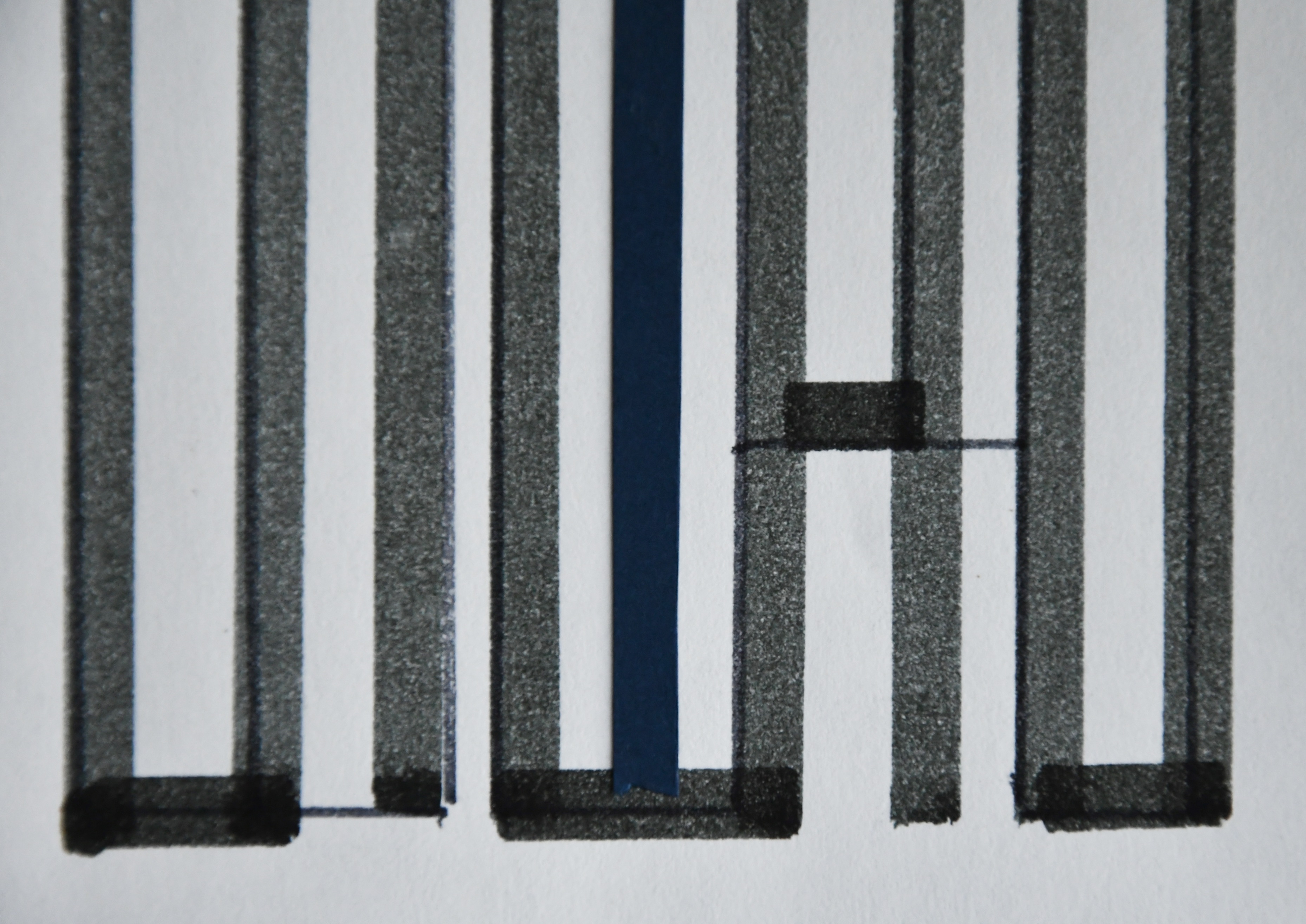 Siep van den Berg - CONSTRUCTIVISTISCHE Compositie/ collage in blauw # 1980, mint kopen? Bied vanaf 39!