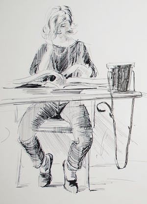 Rupert van der Linden - 2 tekeningen en een epistel -1984 en 1998 kopen? Bied vanaf 45!