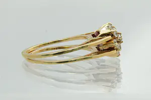 19 - Bijzondere - aan 2 kanten draagbare 18 Krt rosé gouden "reverso" ring kopen? Bied vanaf 245!