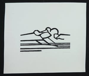 Paul Overhaus - Houtsnede, Lot van vier voorstellingen kopen? Bied vanaf 1!