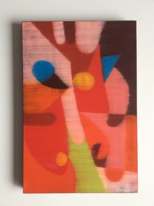 Jack Vissers - In Licht Gevormd (rood) - olieverf op doek kopen? Bied vanaf 60!