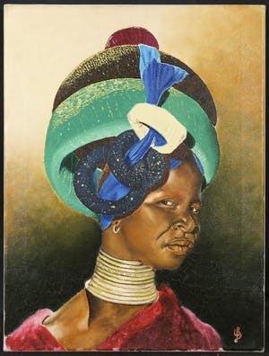 Niet of onleesbaar gesigneerd - Olieverf op doek, Portret kopen? Bied vanaf 1!