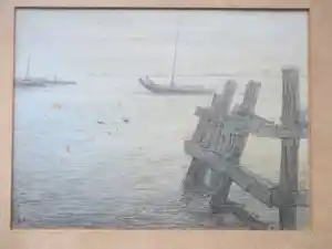 Paul Arntzenius - Hoogaarzen bij Veere - Tekening verkauft für € 125!