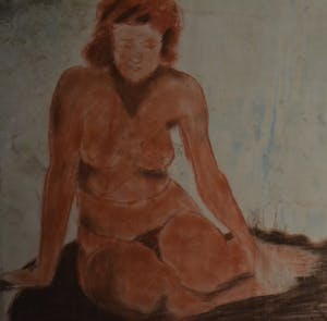 Wim Jurcka - krijttekening, naakt kopen? Bied vanaf 45!