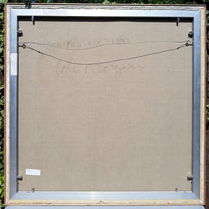 Cole Morgan - Stripes XIX, gemengde techniek op doek (goed ingelijst, zeer groot) kopen? Bied vanaf 3750!