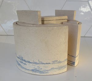 Niet of onleesbaar gesigneerd - Studio Keramisch (bouw)object "Hollands rivierenlandschap" kopen? Bied vanaf 10!