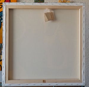 Patricia Kleyman - Acryl op doek. Titel, "Nu au vase rouge sur fond de cubisme ". kopen? Bied vanaf 120!