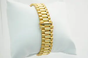 29 - Bijzonder mooie en zware 18 Krt gouden "president" armband - heren model kopen? Bied vanaf 1870!