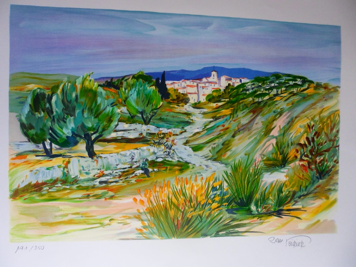 Ray Poirier - PROVENCE / KLEURLITHO / 76x56cm / verkocht voor € 35!