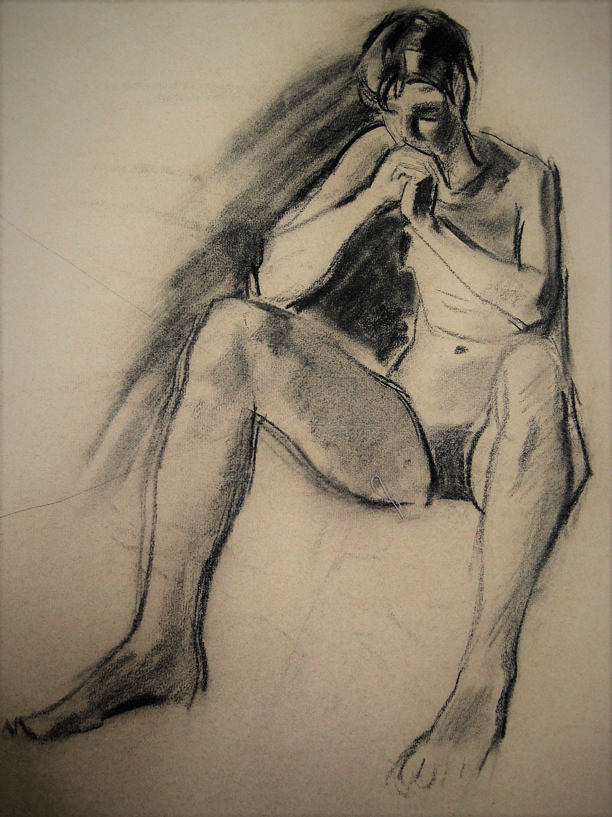 Niet of onleesbaar gesigneerd - dubbelzijdige tekening van vrouwelijk naakt gesigneerd kopen? Bied vanaf 1!