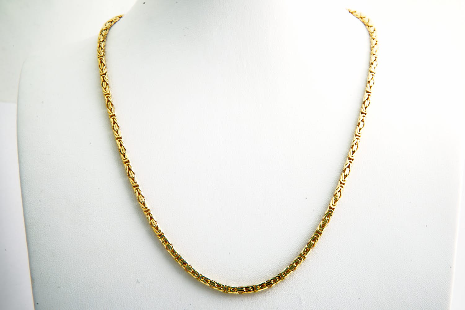 92- Zo goed als nieuw massief geel gouden 18 karaats "Konings" ketting collier kopen? Bied vanaf 1370!