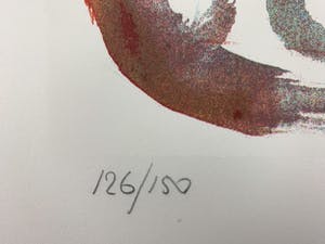 Nic Jonk - kleurenzeefdruk - 'Gebogen naakt' - 1981 kopen? Bied vanaf 129!