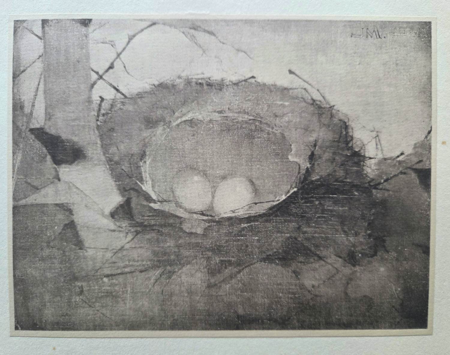Jan Mankes - Nest met eieren. verkocht voor € 39!