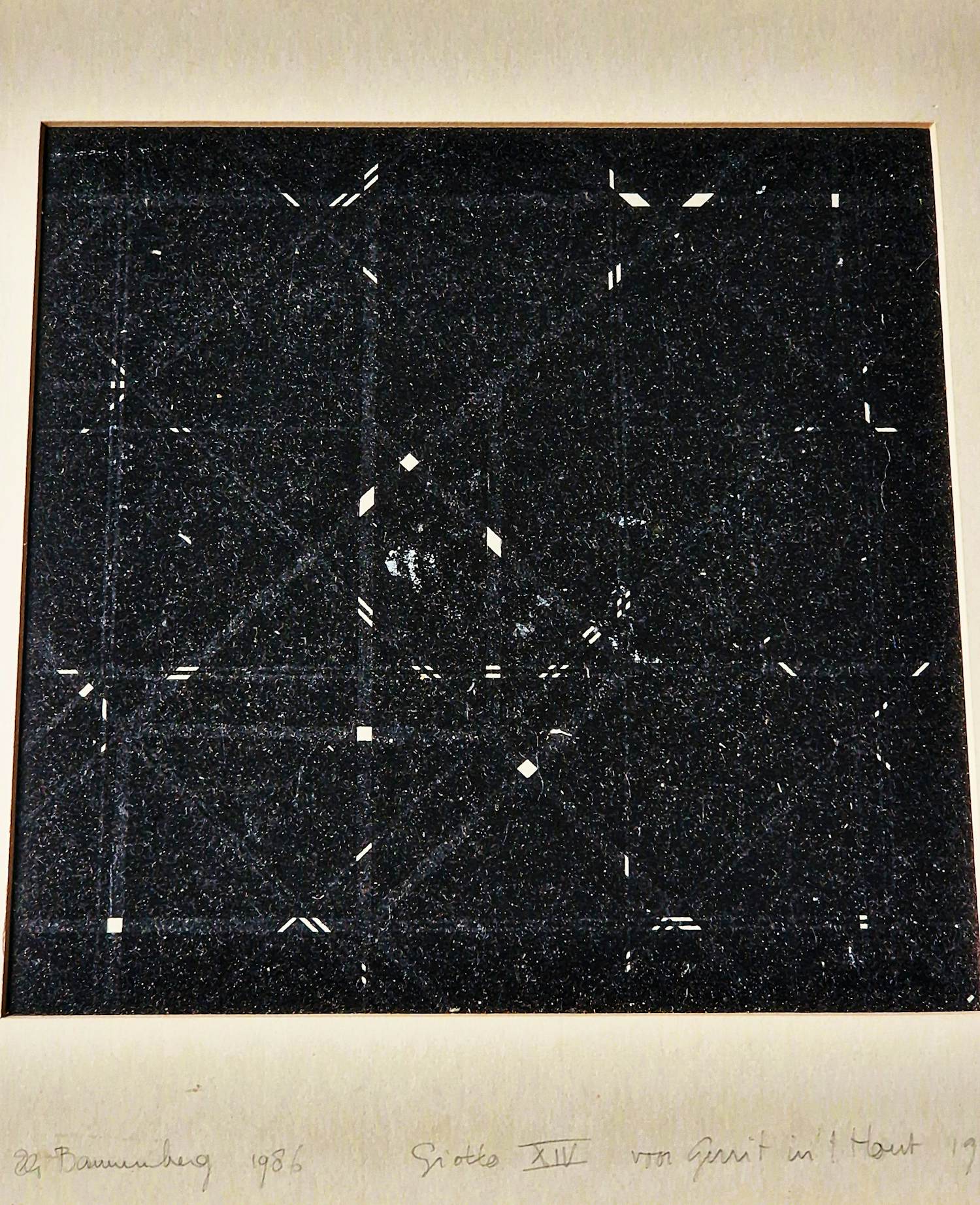 Els Bannenberg - Bijzondere gemengde techniek op (vloei)papier "Giotto XIV" gesigneerd kopen? Bied vanaf 48!