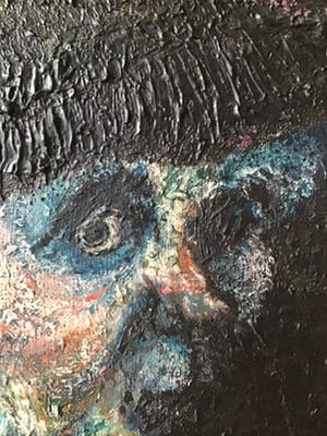 Jacques Slegers - ‘vrouw met verenhoed’ kopen? Bied vanaf 275!