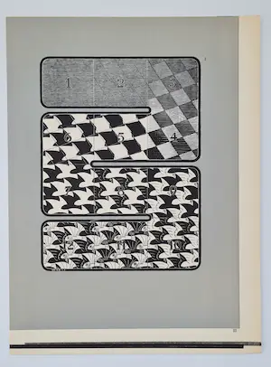 M.C. Escher - Regelmatige vlakverdeling I - originele houtgravure - 1958 kopen? Bied vanaf 350!