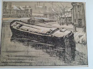 René Van de Sande - Litho, zonder titel kopen? Bied vanaf 20!