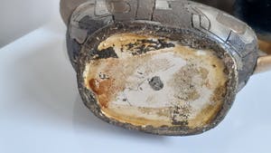 Niet of onleesbaar gesigneerd - Drie natuur stenen Vazen uit jaren 60-70 Spanje kermaiek atelier kopen? Bied vanaf 55!