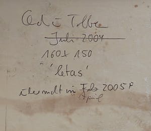 Claudia Tebben - Gemengde techniek op doek, Letas (Zeer groot) kopen? Bied vanaf 1000!