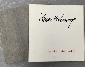 Simon Vinkenoog - ‘Louter genieten’ - oplage 75 - 1993 - incl. vier zeefdrukken kopen? Bied vanaf 125!