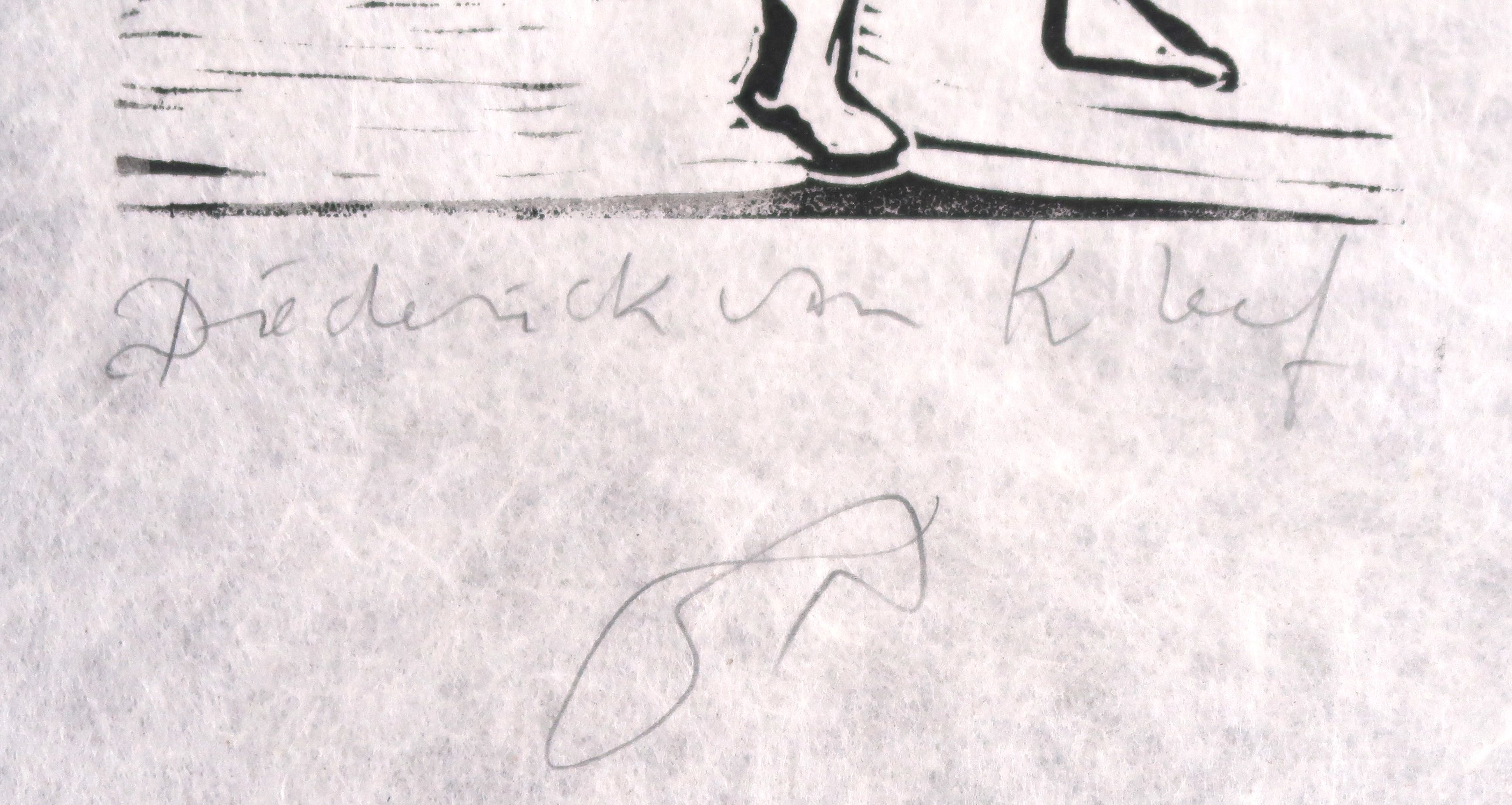 Diederick van Kleef - Lino op Japans papier, Voorstelling 2 kopen? Bied vanaf 1!