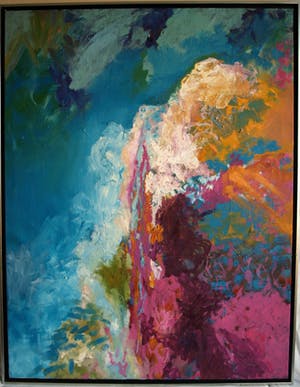 Jasmin Genzel - Olieverf op doek , GROOT en goed ingelijst– 136 x 105 cm - 1996 kopen? Bied vanaf 250!