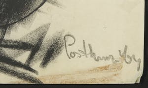 Simon Posthuma - Krijttekening, Zonder titel kopen? Bied vanaf 1!