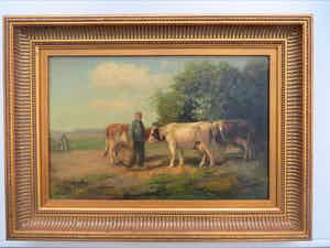 Fedor van Kregten - koeien en boer in de wei verkocht voor € 285!