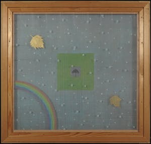 Louis Trap - Gemengde techniek (olieverf en bladgoud op glas, gaas, hout), Jaargetijden kopen? Bied vanaf 1!