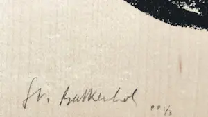 Stephan Balkenhol - handsignierte Originalgraphik auf Ahornfurnier kopen? Bied vanaf 500!