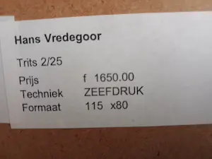 Hans Vredegoor - Geen titel kopen? Bied vanaf 50!