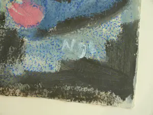 Anneke de Vlaming - Gemengde techniek , De huiskamer – ingelijst - 1996 kopen? Bied vanaf 1!