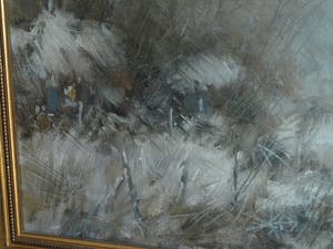 Theodorus van Oorschot - Ingelijst, olieverf op doek , Brabants landschap met paard - ca. 1940-1950 kopen? Bied vanaf 100!